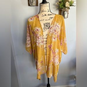 143 story by line up floral print kimono‎ boho chic western beach cruise